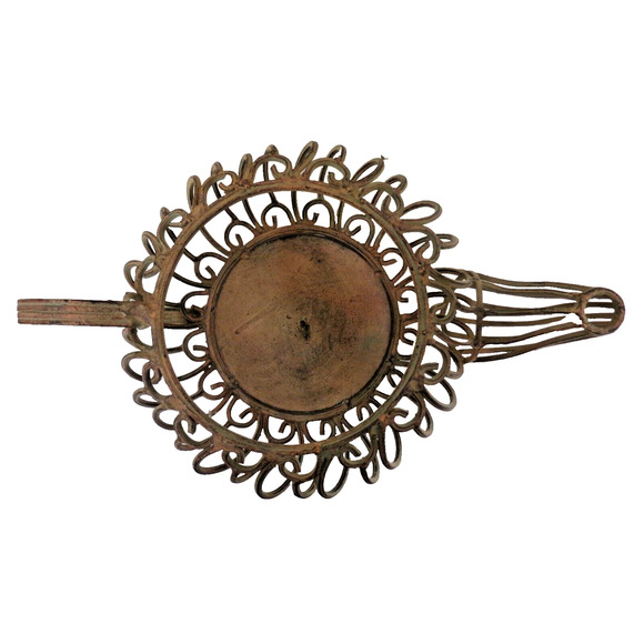Decorative Wrought Iron Metal Teapot Candle Holder - Picture 3 of 6